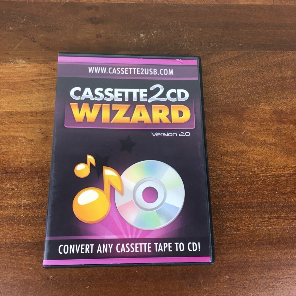 Cassette 2 Cd Wizard Version 2 Software Only Compatible with Windows 8 Pre Owned